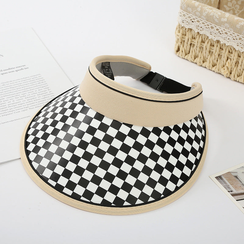 Wholesale Straw Checkerboard Beanie Hats